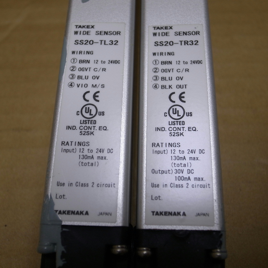 TAKEX スリムタイプワイドエリアセンサ SS20-T32 中古品_画像2