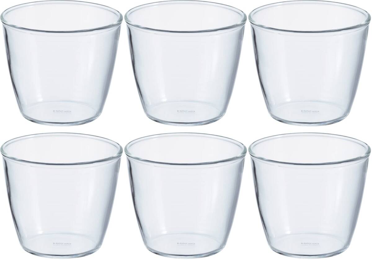 200ml プリンカップ PRC-20-BK 耐熱ガラス制 6個(gè)セット 日本制 クリア HARIO(ハリオ)