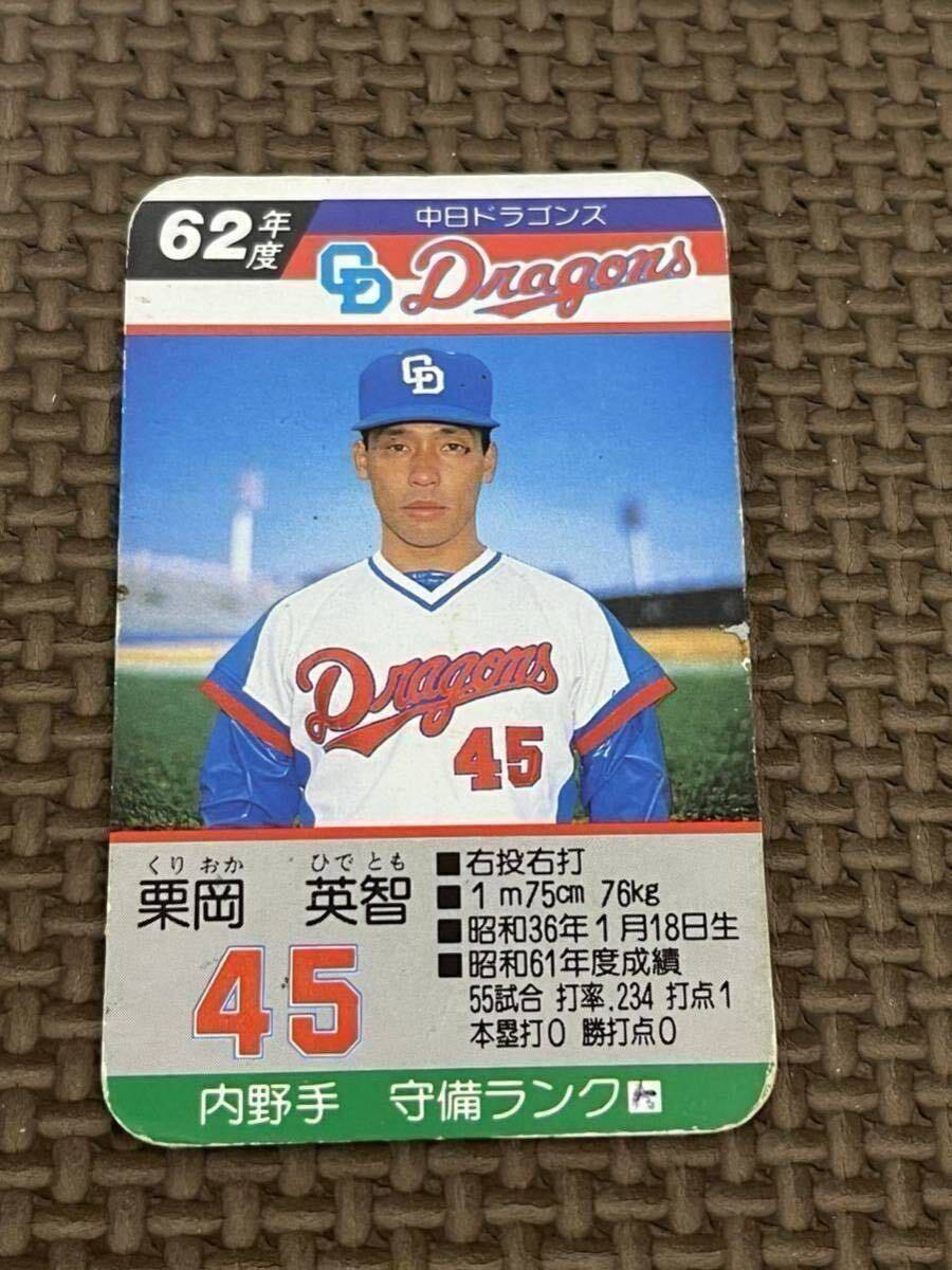 タカラ プロ野球カードゲーム 昭和62年 恥ずかし 中日ドラゴンズ タカラ プロ野球カードゲーム 昭和62年 恥ずかし 中日ドラゴンズ