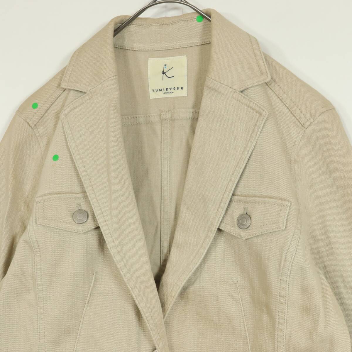 組曲★テーラードジャケット 大きいサイズ6 ベージュ系 z11736