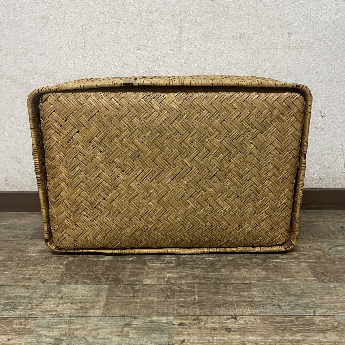 UNY28/36 昭和レトロ 古民具 こうり 竹行李 柳行李 65X44X30 UNY28/36 昭和レトロ 古民具 こうり 竹行李 柳行李 65X44X30