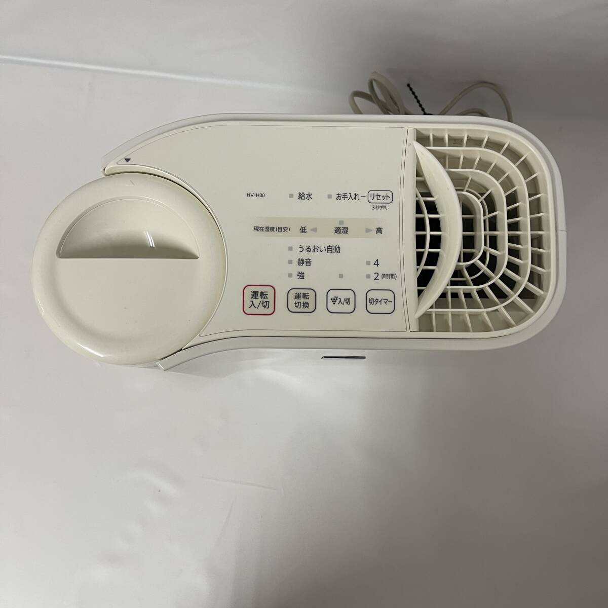 UNY29/41【SHARP/シャープ】気化式 加濕器 プラズマクラスター HV-H30-W 2018年制 ホワイト 加濕 通電 動作確認(rèn)済■★