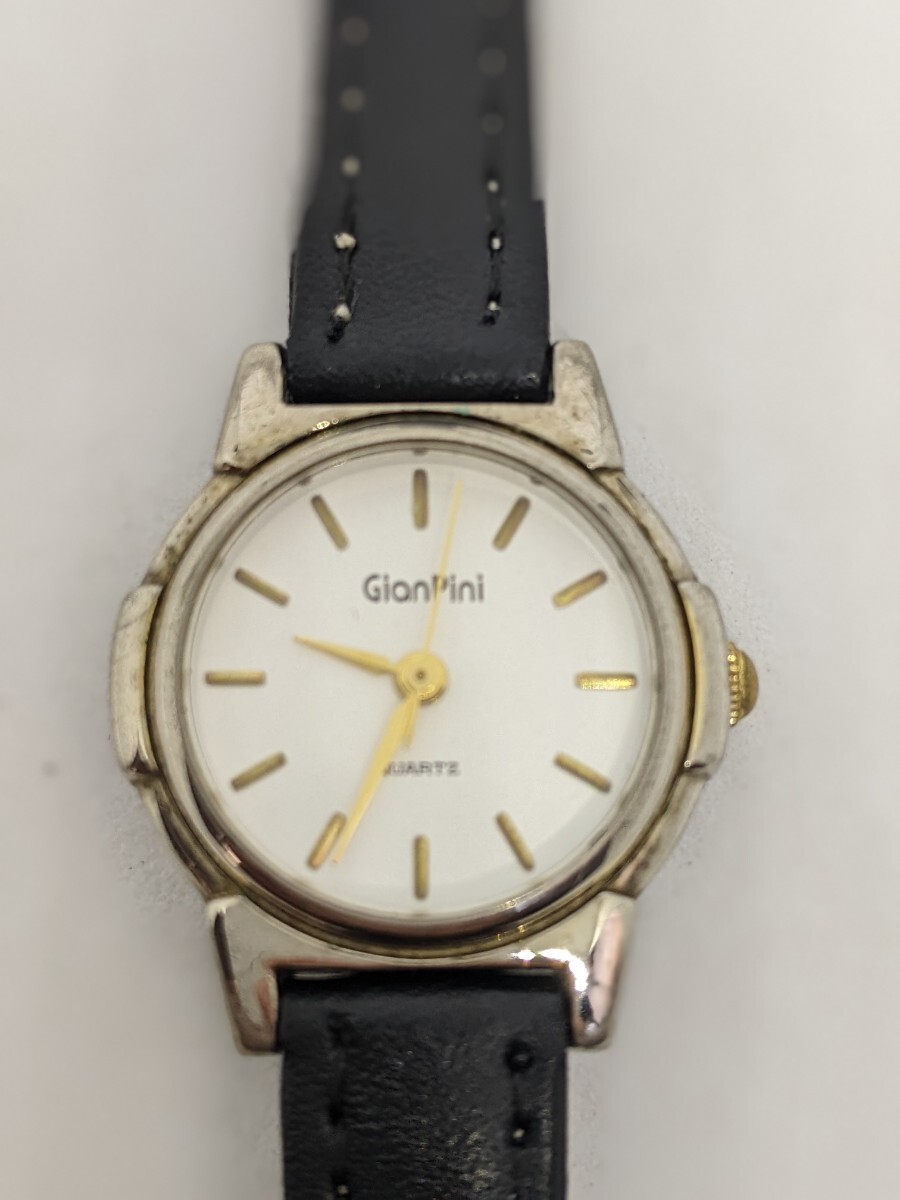 GianPini ジャンピニ アナログ腕時計 レディース クォーツ 3針 革バンド・電池新品交換済 中古動作品 88 68
