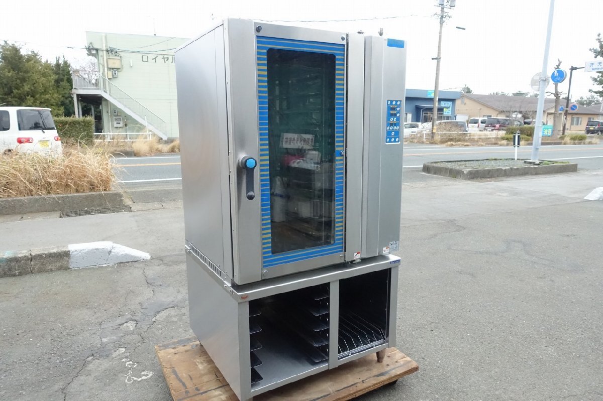 静岡県発 10段 マルゼン 電気式 コンベクションオーブン MBCO-10CL-B 欧州天板 3P200V ベーカリー スチーム/製菓/製パン 業務用 オーブン