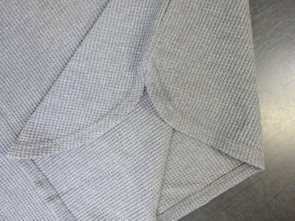 送料無料 未使用品 RAMILLES コストコ ワッフル素材 ロングスリーブ2枚セット Lサイズ 長袖Tシャツ レディース チャコールグレー 管理_画像9