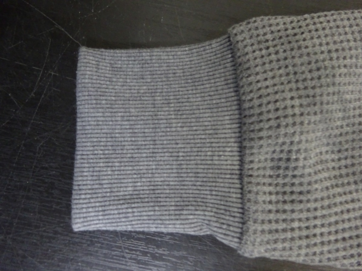 送料無料 未使用品 RAMILLES コストコ ワッフル素材 ロングスリーブ2枚セット Lサイズ 長袖Tシャツ レディース チャコールグレー 管理_画像10