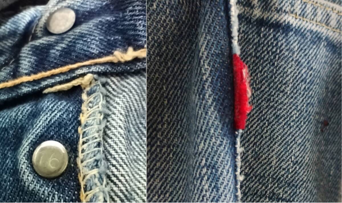 オリジナル】LEVI'S 501XX 片面赤タブ 47モデル ノーリペア オリジナル】LEVI'S 501XX 片面赤タブ 47モデル ノーリペア