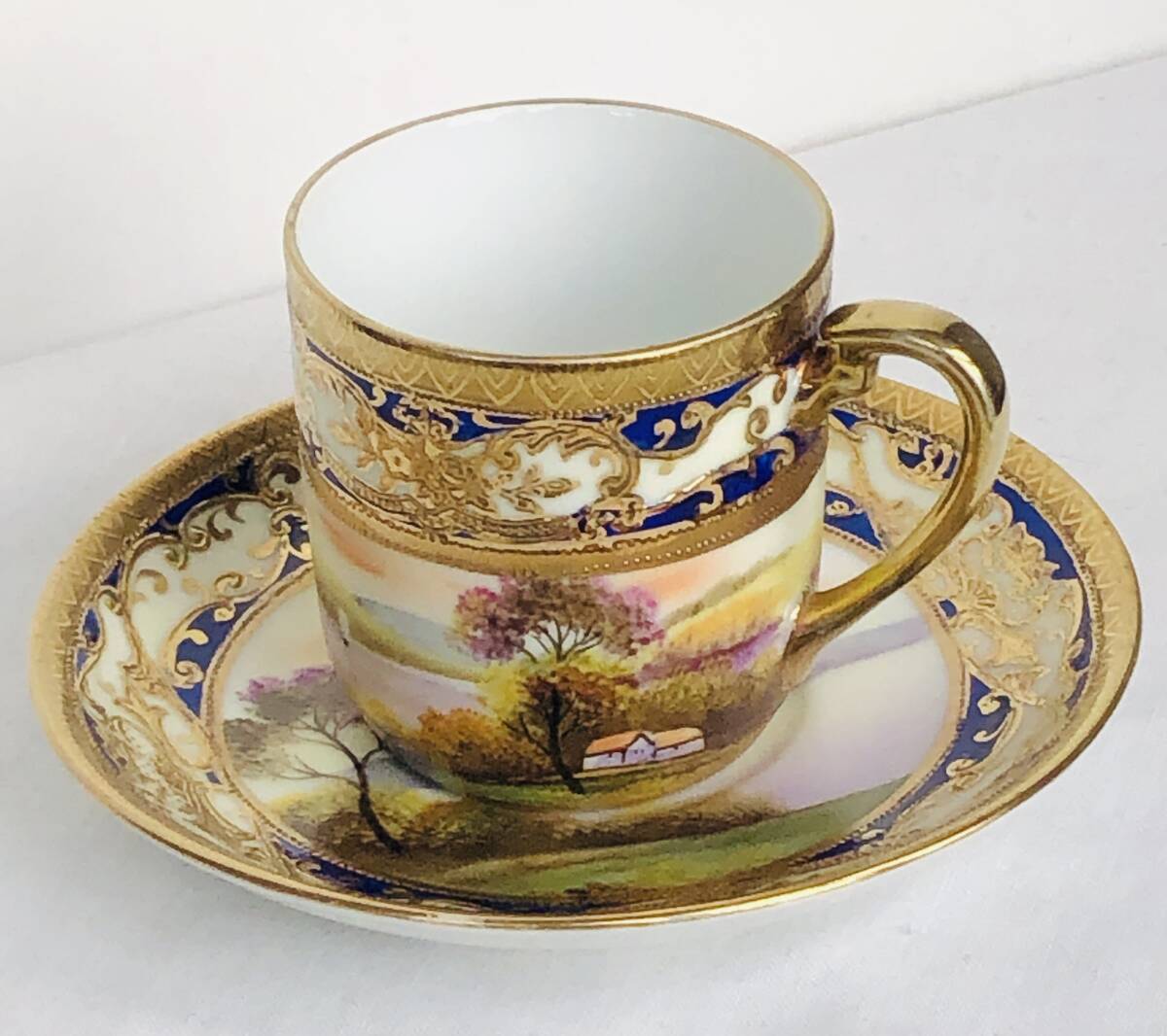 1910年代 オールドノリタケビクトリアン盛り上げ金彩ハンド 1910年代 オールドノリタケビクトリアン盛り上げ金彩ハンド