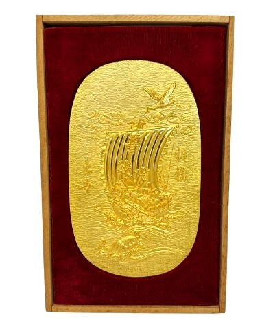 天正大判金 出世大判(招福)大判 宝船 24KGP刻印 金メッキ(雑貨 天正大判金 出世大判(招福)大判 宝船 24KGP刻印 金メッキ(雑貨