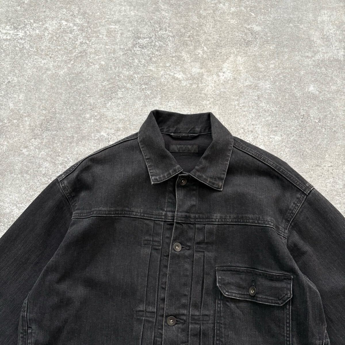 UNIQLO】ユニクロ 1st ブラックデニムジャケット トラッカー UNIQLO】ユニクロ 1st ブラックデニムジャケット トラッカー