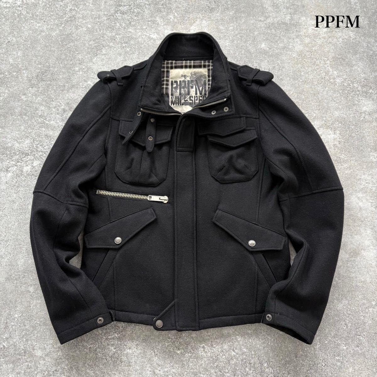 ミリタリージャケット PPFM PPFM】gimmick military wool jacket Y2K archive MIL-SPEC
