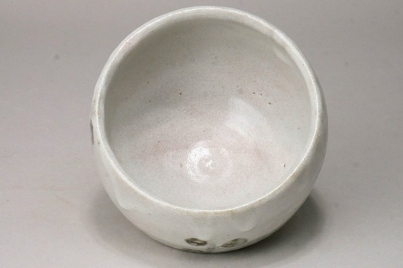 幸 】『水月窯』造 虎渓山 唐津風 茶碗 共箱◇当店保証 人間国宝 幸 】『水月窯』造 虎渓山 唐津風 茶碗 共箱◇当店保証 人間国宝