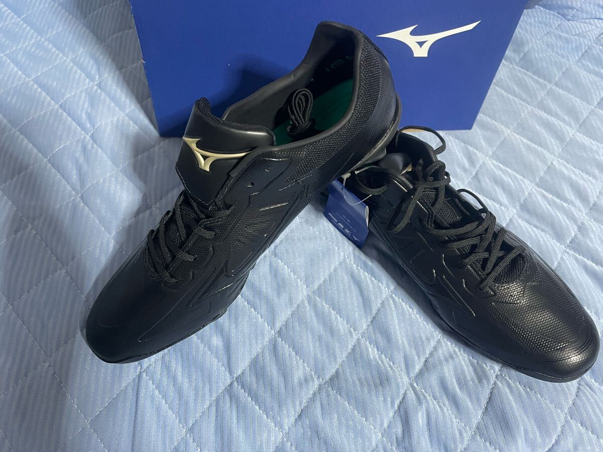 新品 未使用 MIZUNO ミズノ ライトレボエリート スパイク?トレーニング シューズ 野球 11GM211100 黒 ブラック 27.0cm 金屬
