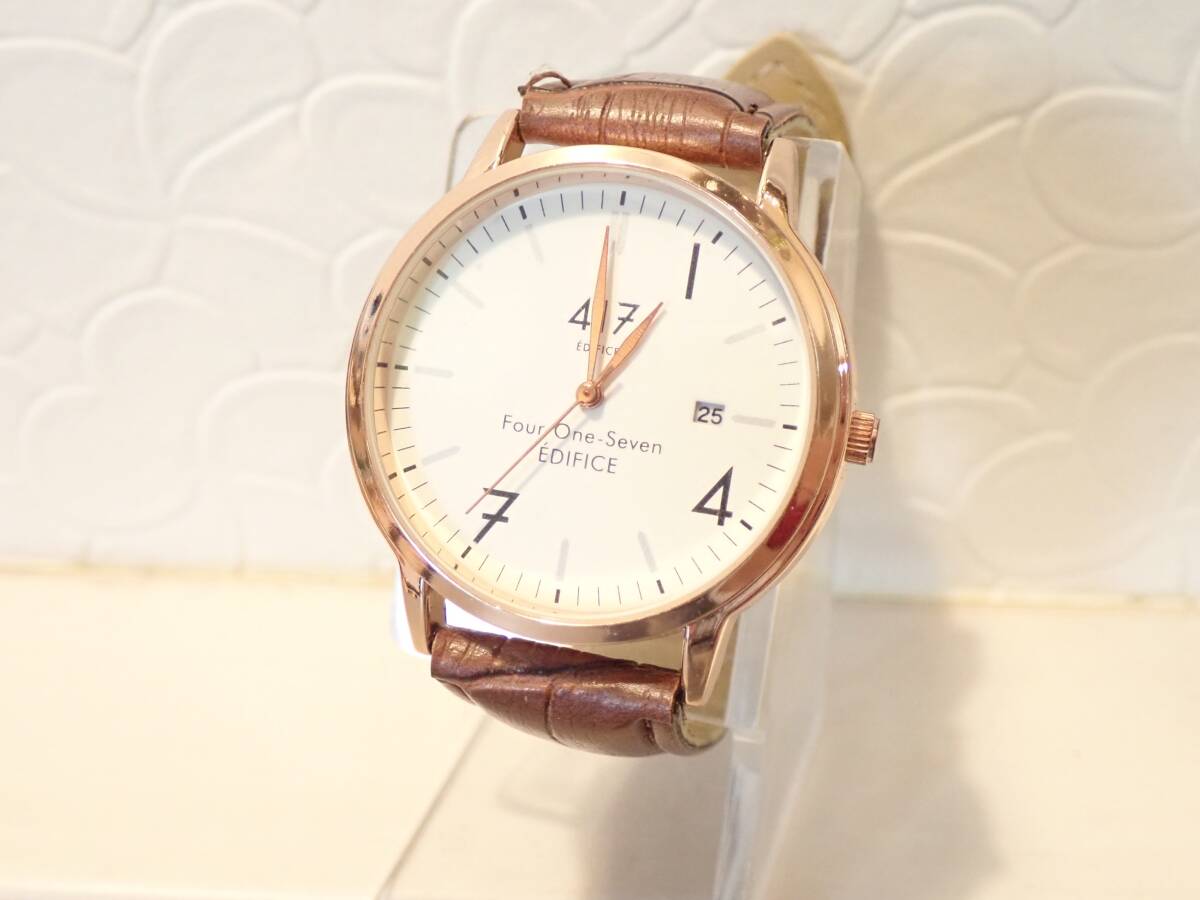 【417 EDIFICE エディフィス】メンズ腕時計 ヴィンテージ風(fēng)ウォッチ