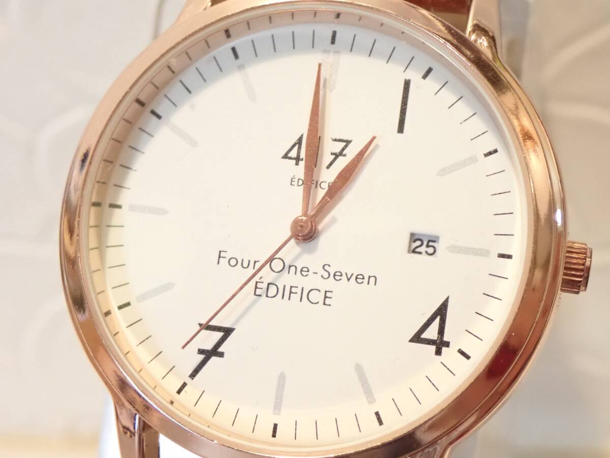 【417 EDIFICE エディフィス】メンズ腕時計 ヴィンテージ風(fēng)ウォッチ