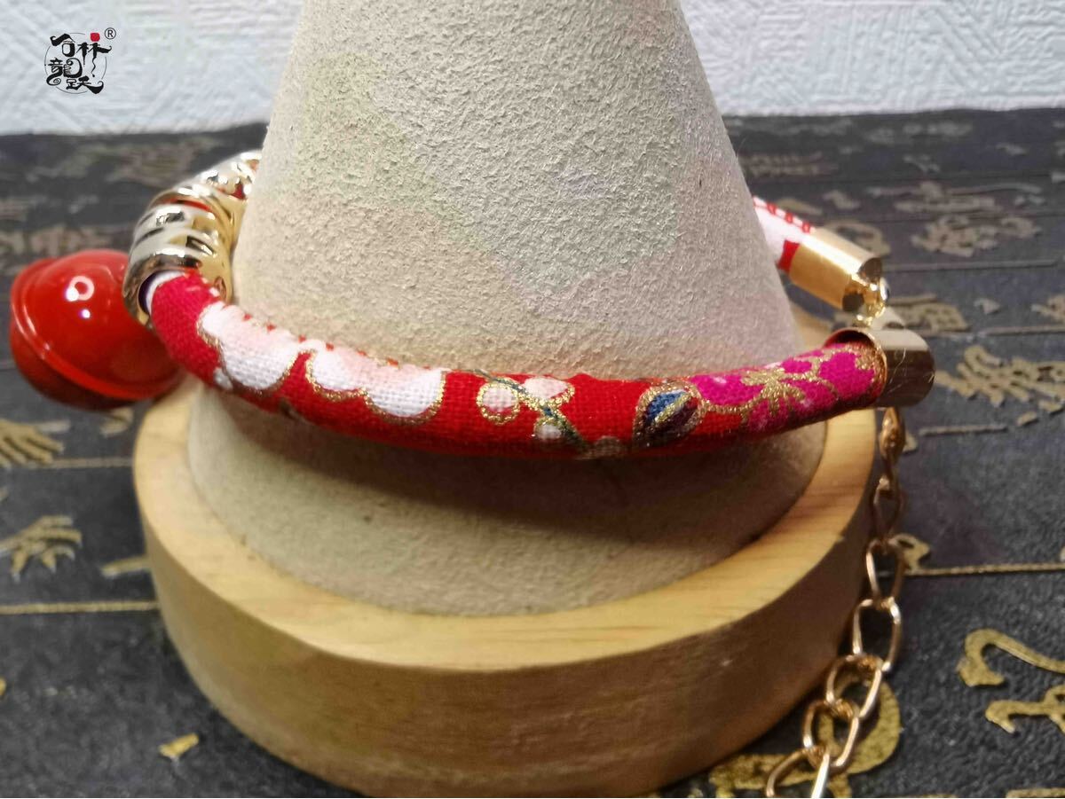 мода Trend . прекрасный вышивка obi колокольчик домашнее животное ошейник