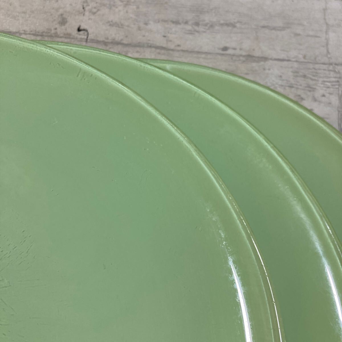 プレート皿　グリーン　3点セット　プレート　セット　食器　大皿　大皿プレート　お皿　皿　佐川急便対応のみ_画像5