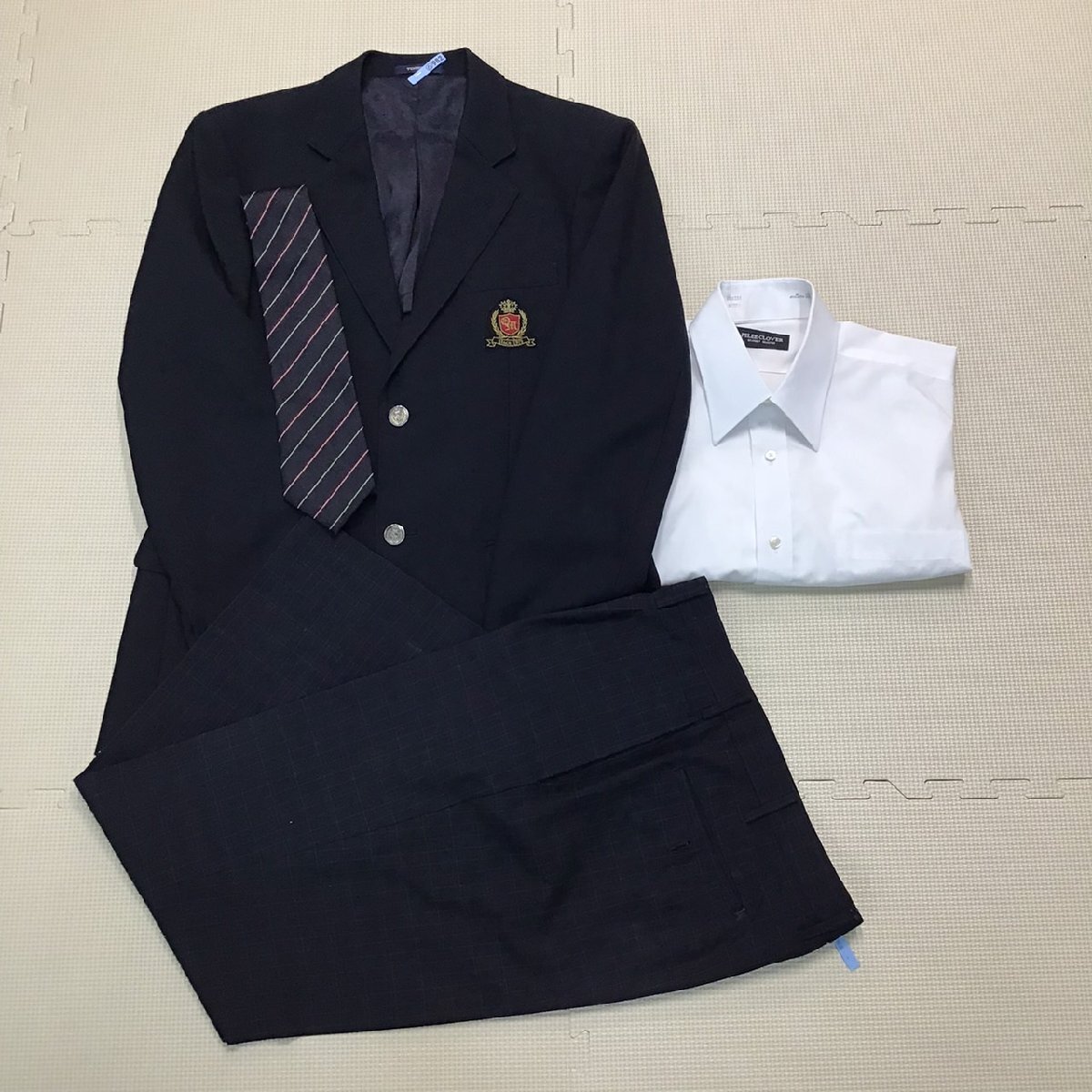 OT483-1 (中古) 栃木県 小山南高校 男子学生服 4点セット /M/W82 OT483-1 (中古) 栃木県 小山南高校 男子学生服 4点セット /M/W82