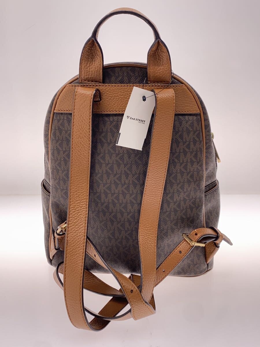 MICHAEL KORS◇ABBEY BACKPACK/リュック/PVC/BRW/MKシグネチャー MICHAEL KORS◇ABBEY BACKPACK/リュック/PVC/BRW/MKシグネチャー
