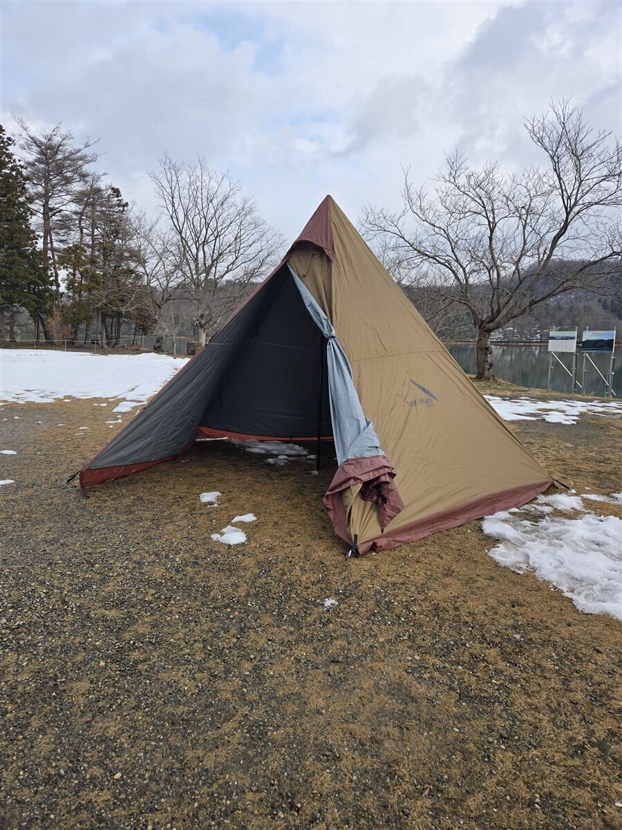100%の保証 tent-Mark DESINGNS◇テント/ワンポール/キャメル/TM-910181 その他