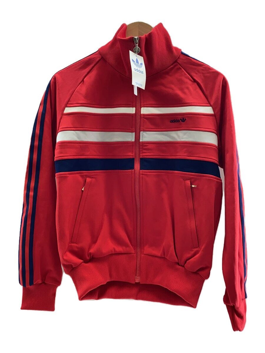adidas◆80s/デザント製/ジャージ/ポリエステル/RED/無地/ATS-150