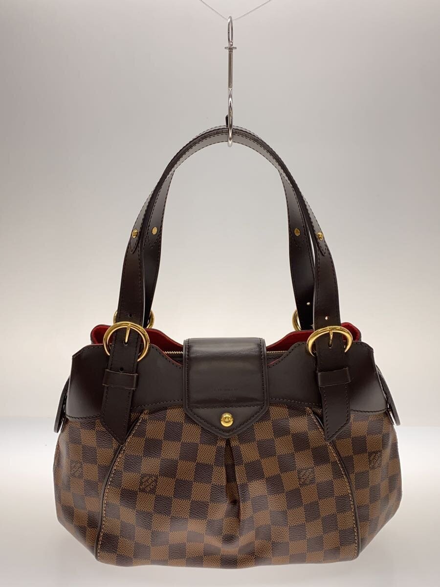 LOUIS VUITTON◇システィナPM_ダミエ・エベヌ_BRW/PVC/ブラウン LOUIS VUITTON◇システィナPM_ダミエ・エベヌ_BRW/PVC/ブラウン