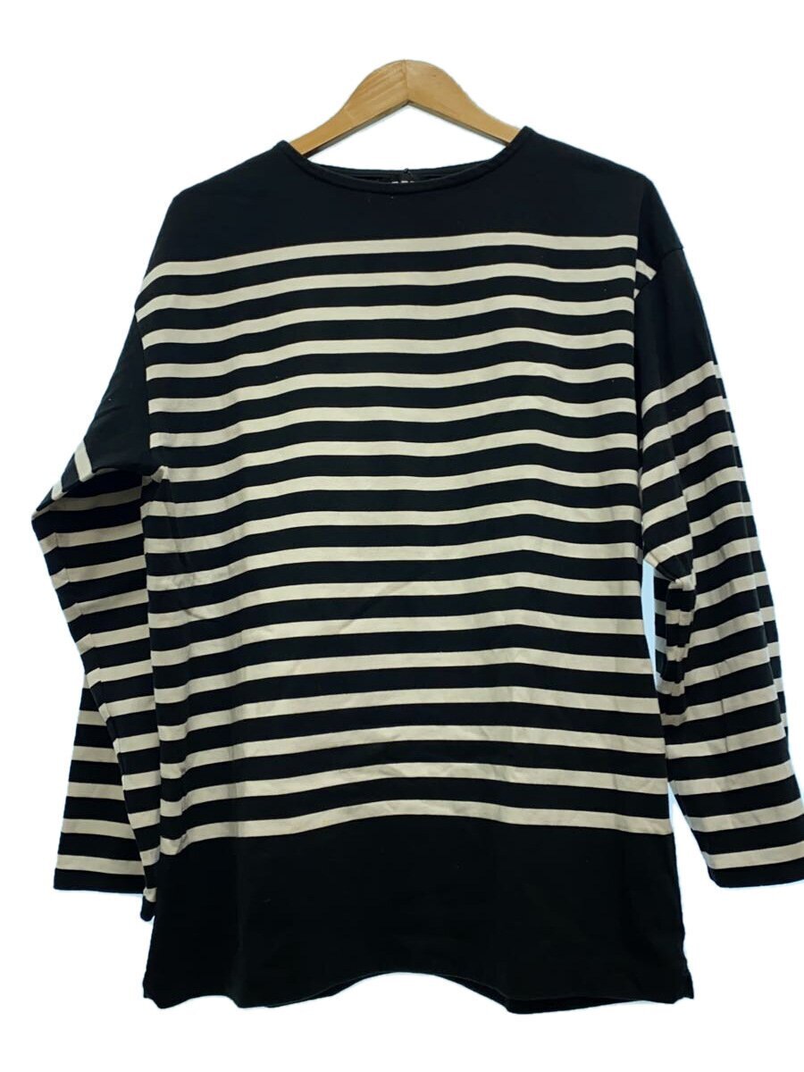AUBERGE◇長袖Tシャツ/44/コットン/BLK/ボーダー AUBERGE◇長袖Tシャツ/44/コットン/BLK/ボーダー