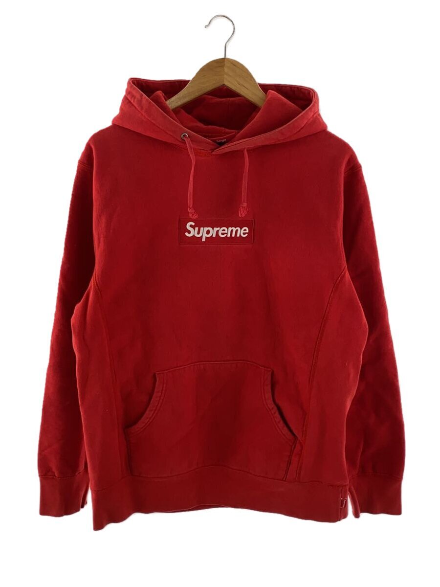 Supreme◇パーカー/L/コットン/RED Supreme◇パーカー/L/コットン/RED