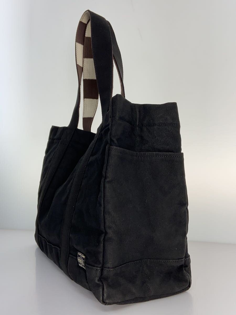 PORTER◆PAINT TOTE BAG/トートバッグ/キャンバス/BLK/716-06630