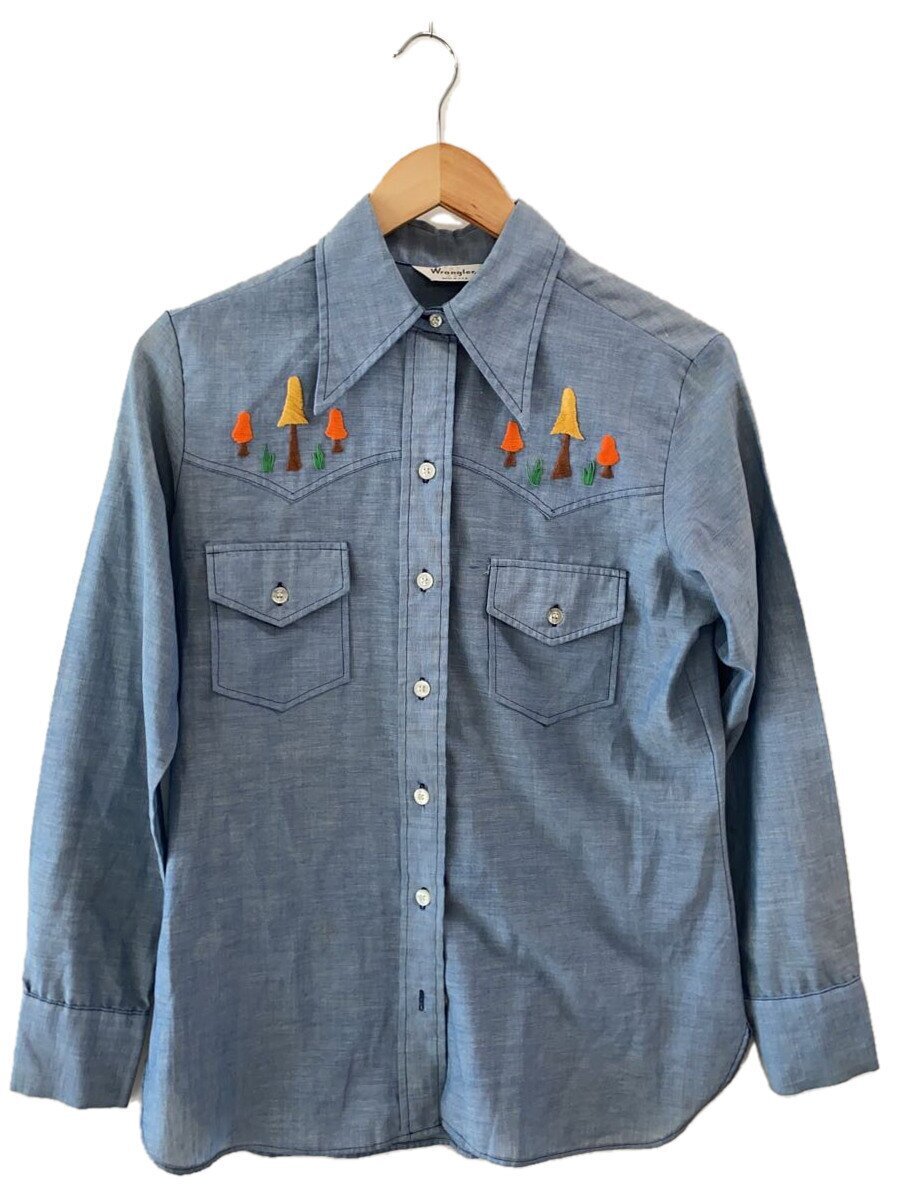 WRANGLER◆長袖シャツ/36/コットン/インディゴ/70s