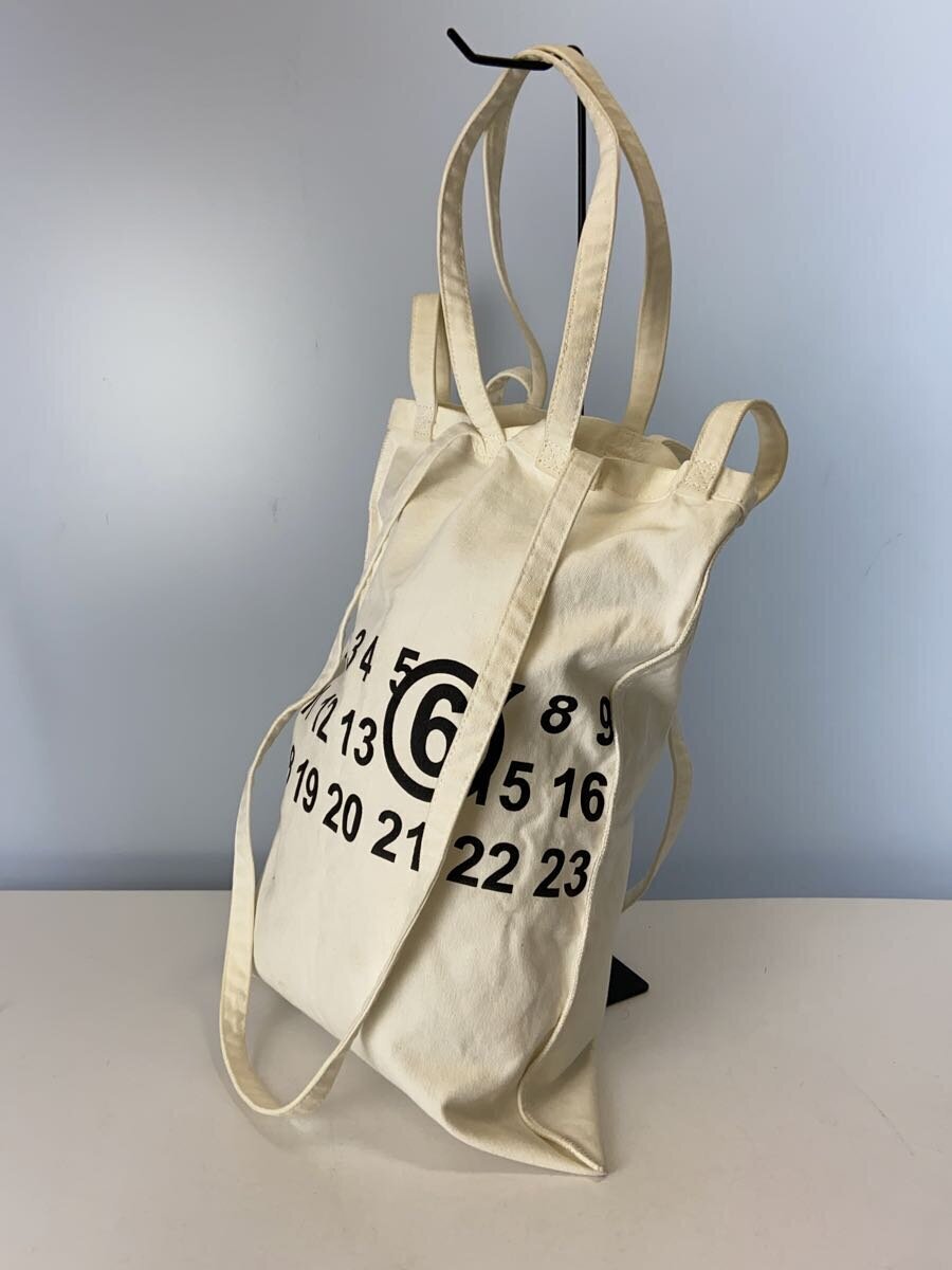 MM6◇トートバッグ/キャンバス/WHT - その他 MM6◇トートバッグ/キャンバス/WHT - その他