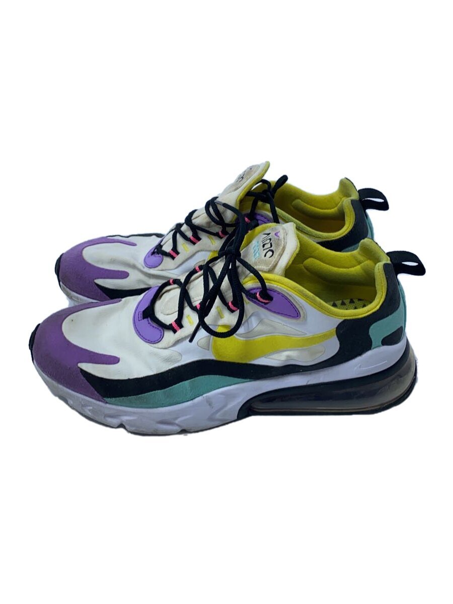 NIKE◆AIR MAX 270 REACT/エアマックスリアクト/ホワイト/AO4971-101/27.5cm/WHT
