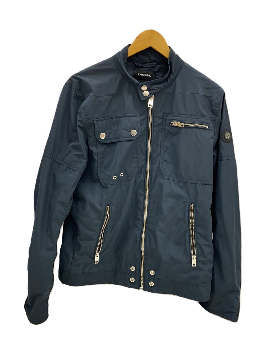 新品 DIESEL シングル ナイロンライダースジャケット XL DIESEL◇シングルライダースジャケット/-/ナイロン/NV/テフロンY