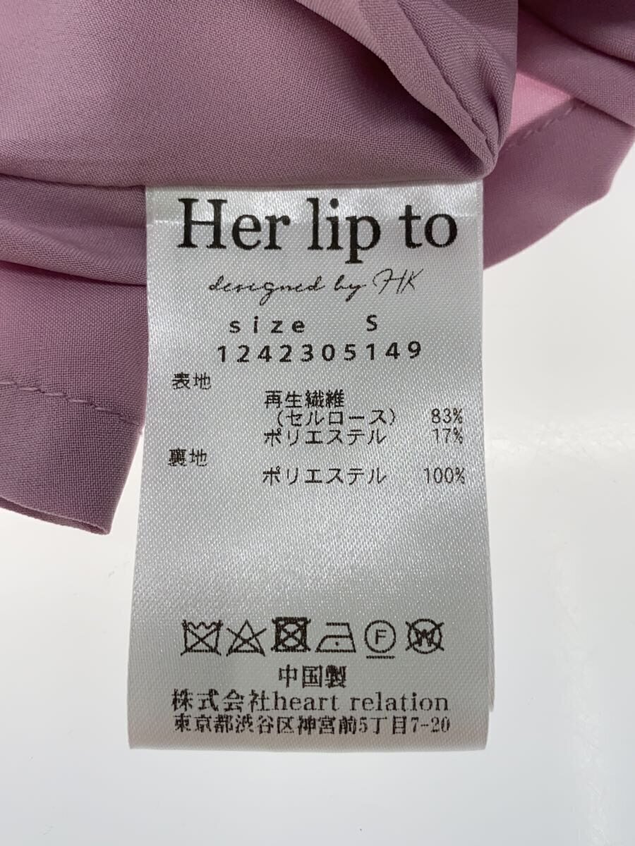 Her lip to◆ノースリーブワンピース/M/ポリエステル/レッド/無地/1223305032 Her lip to◆ノースリーブワンピース/M/ポリエステル/レッド/無地/1223305032