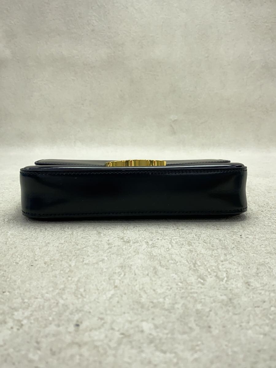 CELINE◇ショルダーバッグ/レザー/ブラック/トリオンフ/セリーヌ CELINE◇ショルダーバッグ/レザー/ブラック/トリオンフ/セリーヌ