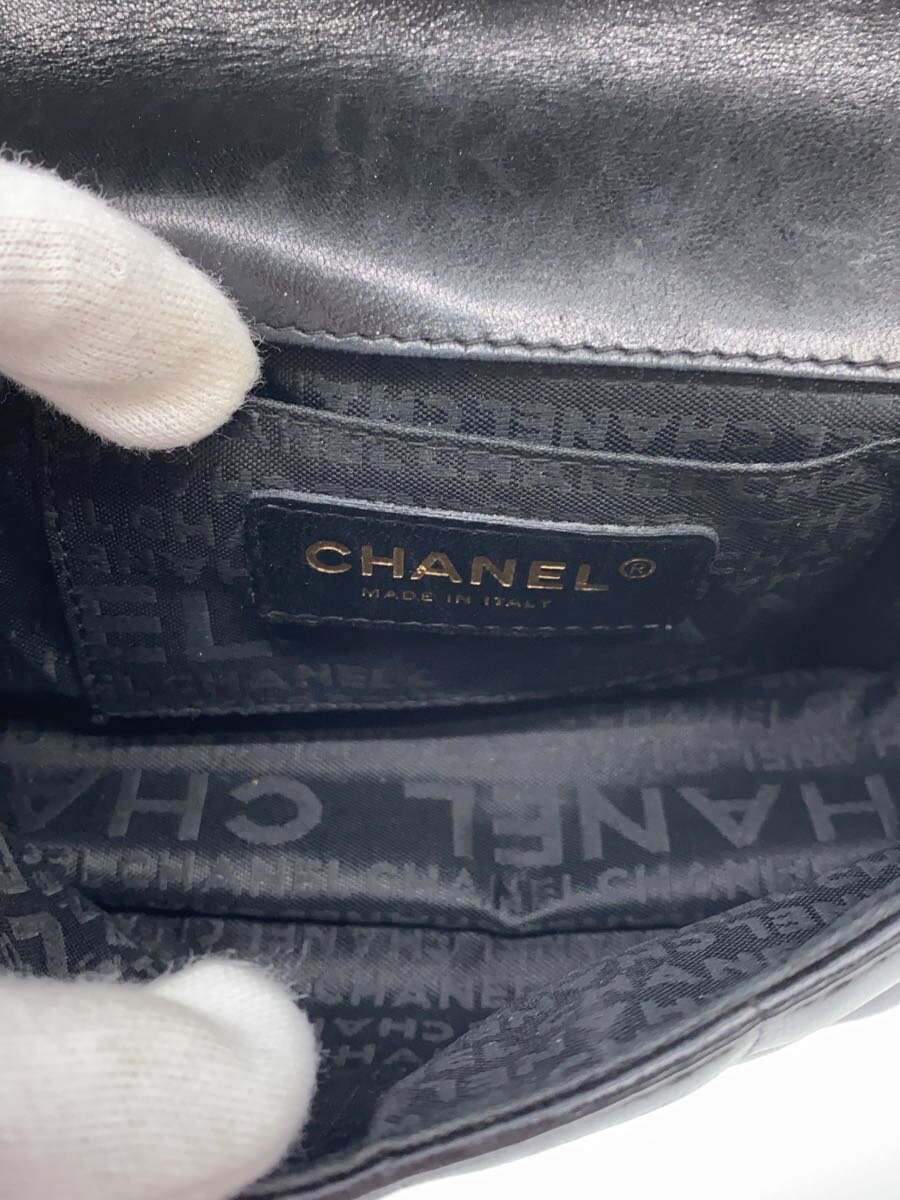 CHANEL◇チョコバー/ショルダーバッグ/レザー/BLK - その他 CHANEL◇チョコバー/ショルダーバッグ/レザー/BLK - その他