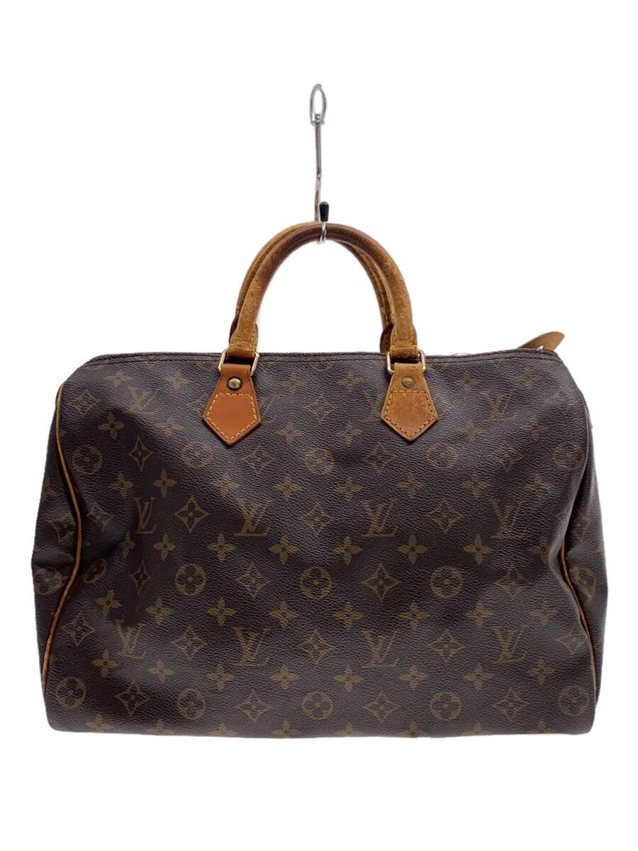LOUIS VUITTON◆1)スピーディ35_モノグラム・キャンバス_BRW/PVC/BRW