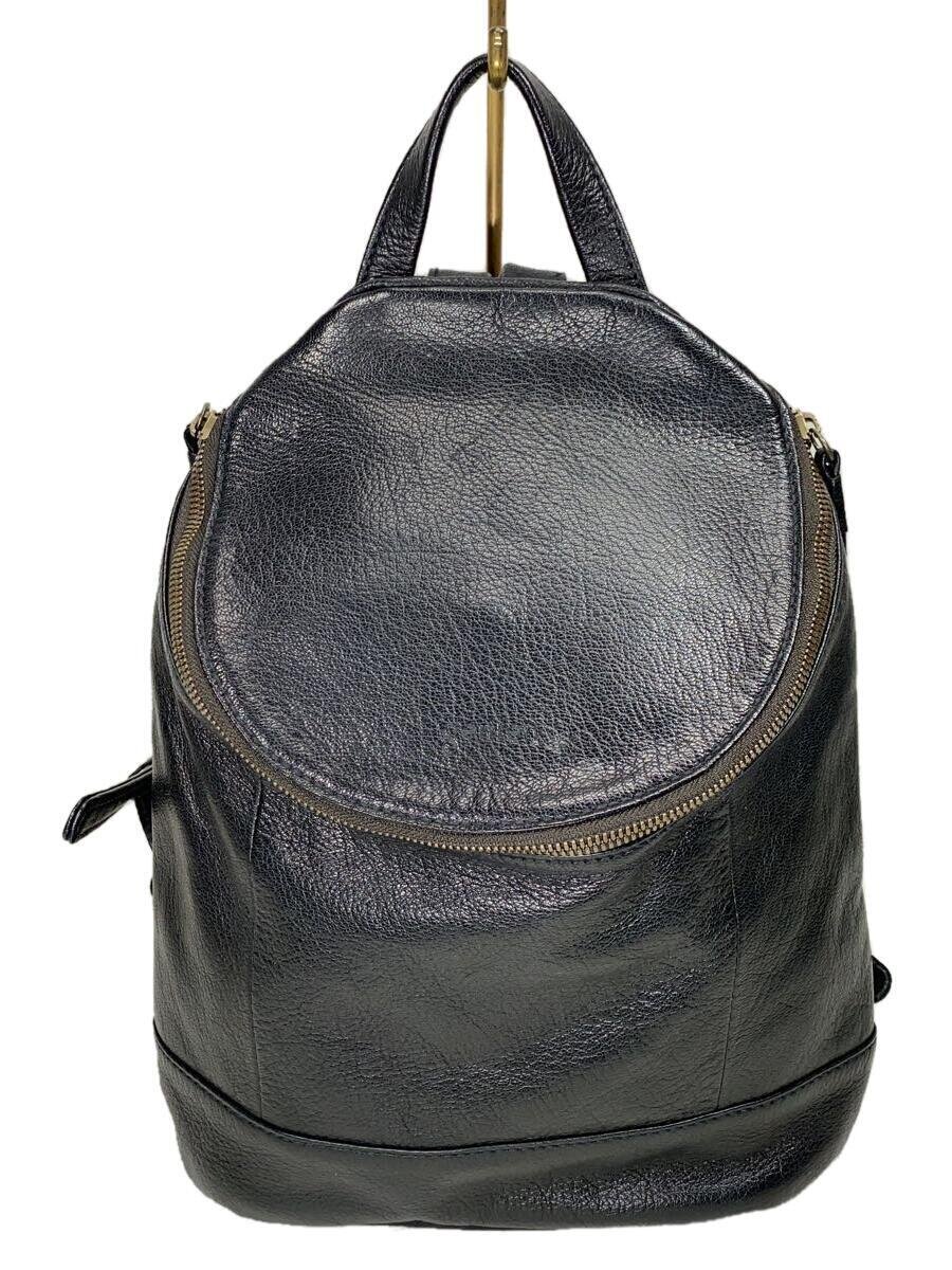GENTEN◇リュック/レザー/BLK/無地// - リュックサック、デイパック GENTEN◇リュック/レザー/BLK/無地// - リュックサック、デイパック