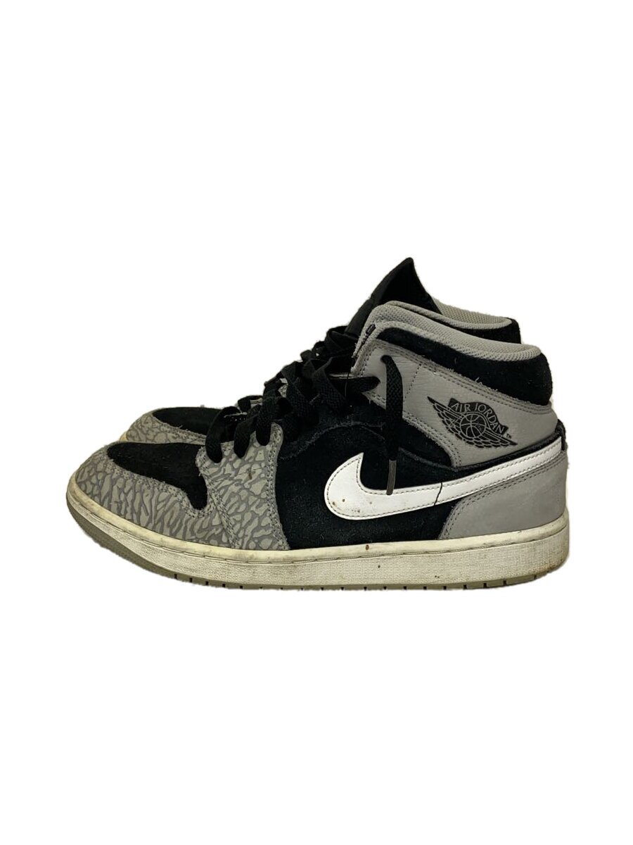 NIKE◆AIR JORDAN 1 MID SE_エア ジョーダン 1 ミッド SE/27.5cm/GRY