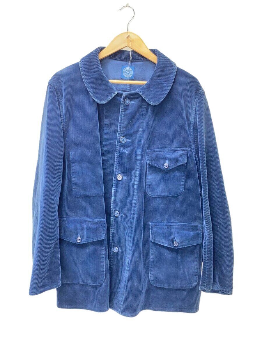 Porter Classic◆CORDUROY NORFOLK JACKET/L/コーデュロイ/NVY/無地//