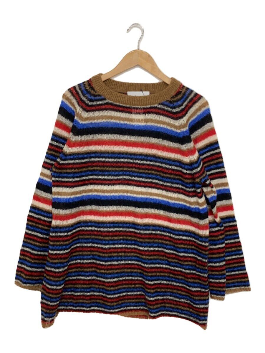 NOMA t.d.◆Multi Stripe Mohair Sweater/2/ナイロン/マルチカラー/ボーダー/N36-KN04