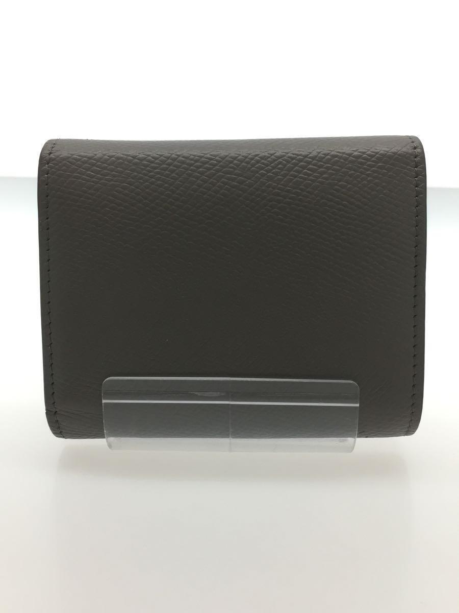 CELINE◇フォールドウォレット/3つ折り財布/レザー/グレージュ CELINE◇フォールドウォレット/3つ折り財布/レザー/グレージュ
