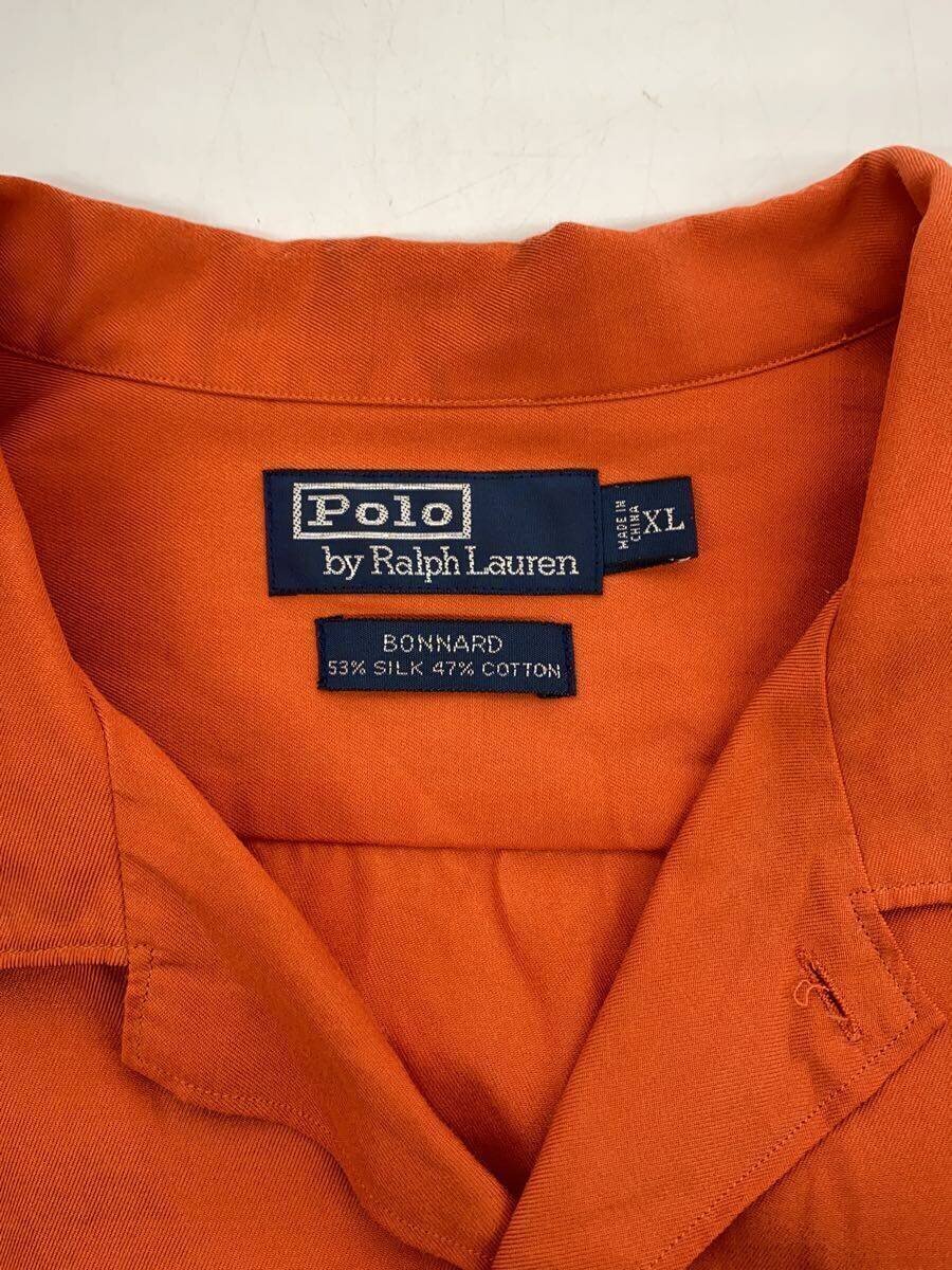 POLO RALPH LAUREN◇90s~/BONNARD/オープンカラー長袖シャツ/XL POLO RALPH LAUREN◇90s~/BONNARD/オープンカラー長袖シャツ/XL