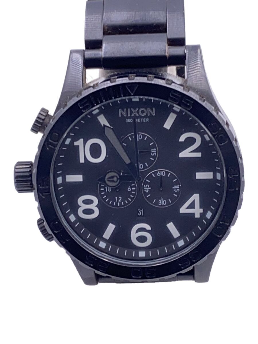 NIXON◆51-30 CHRONO クォーツ/ブラック/A083-001