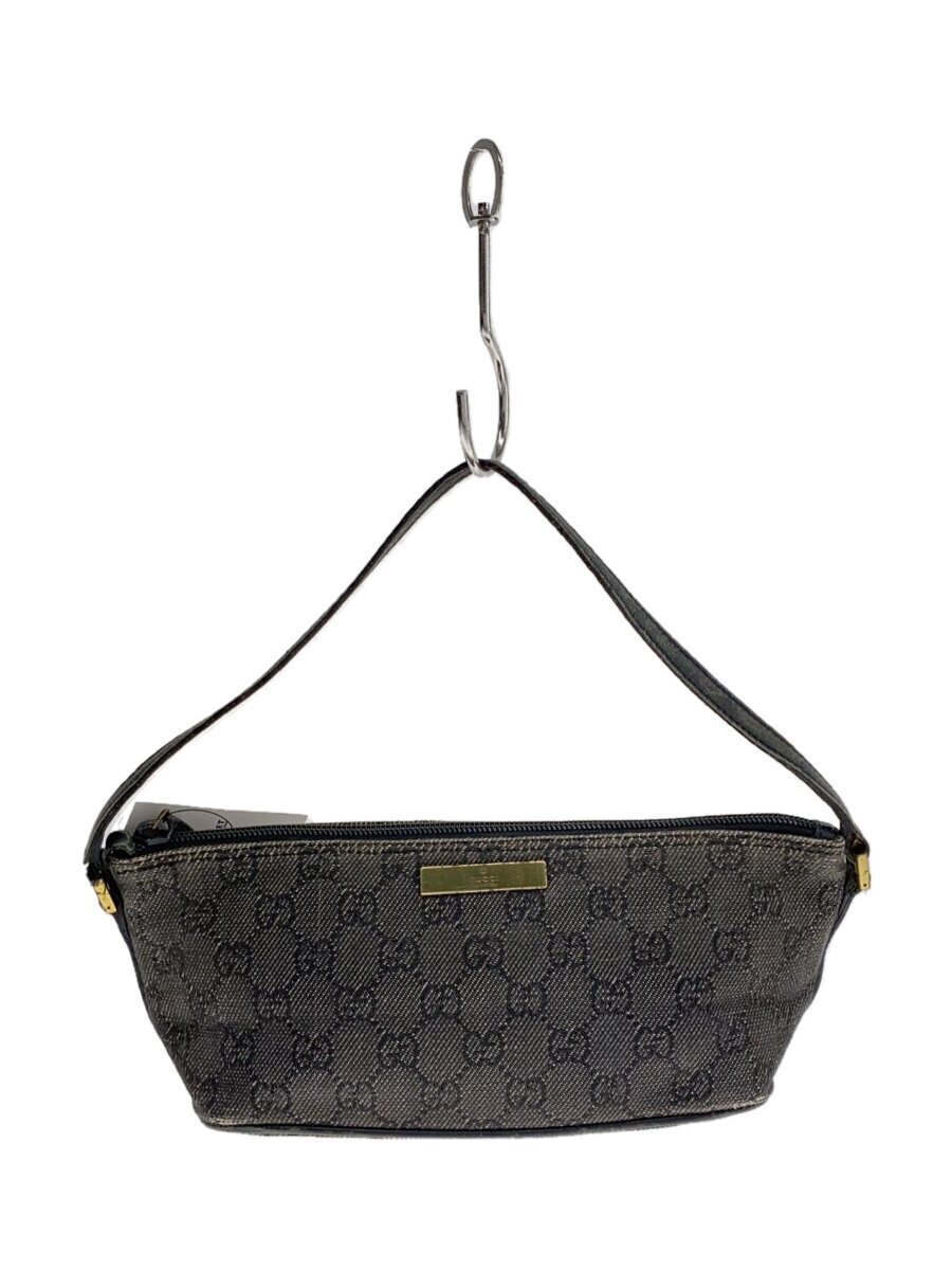 GUCCI◇アクセサリーポーチ/GG柄/ハンドバッグ/キャンバス/GRY GUCCI◇アクセサリーポーチ/GG柄/ハンドバッグ/キャンバス/GRY
