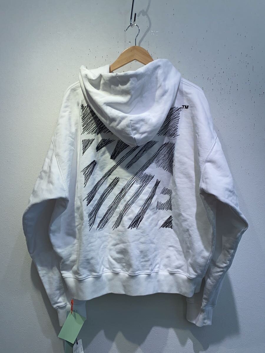 【関税無】 Off-White / Scribble Diag Hoodie / パーカー OFF-WHITE◇Scribble Diag パーカー/ジップパーカー/XL/コットン/WHT