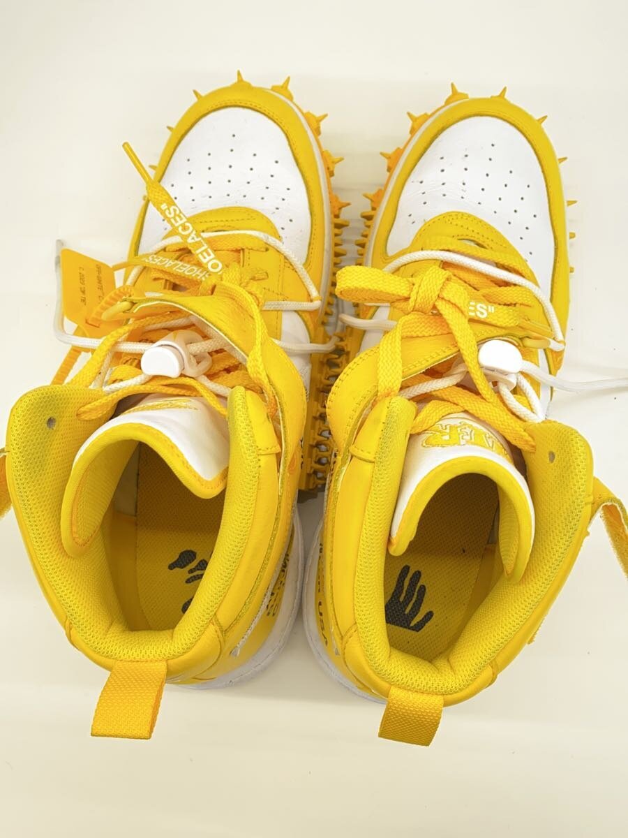 ★Golden ★ホワイトレザー シャイニー スター OFF-WHITE◇ハイカットスニーカー/30cm/YLW/レザー/DRO500-101