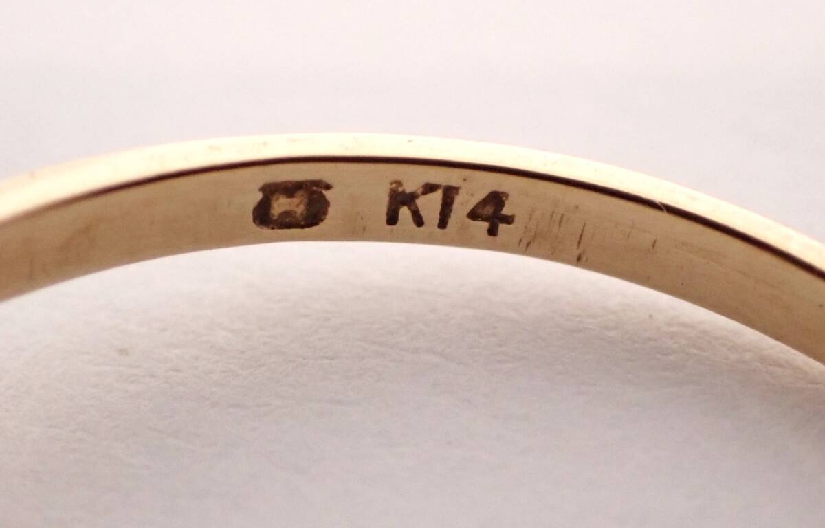 美品 MIKIMOTO(ミキモト) パールリング K14YG 13号 2.1g 美品 MIKIMOTO(ミキモト) パールリング K14YG 13号 2.1g