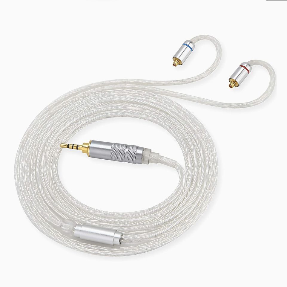 【送料無料】Sounds Good サウンズグッド 16芯ハンドメイド リケーブル MMCX-2.5mm WhiteSnake WS-MB_画像4