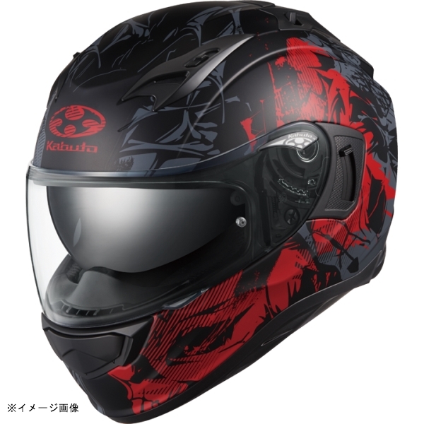 在庫あり KABUTO(カブト) ヘルメット KAMUI-3 TRUTH カムイ・3 トゥルース カラー:フラットブラック レッド サイズ:L(59-60cm)